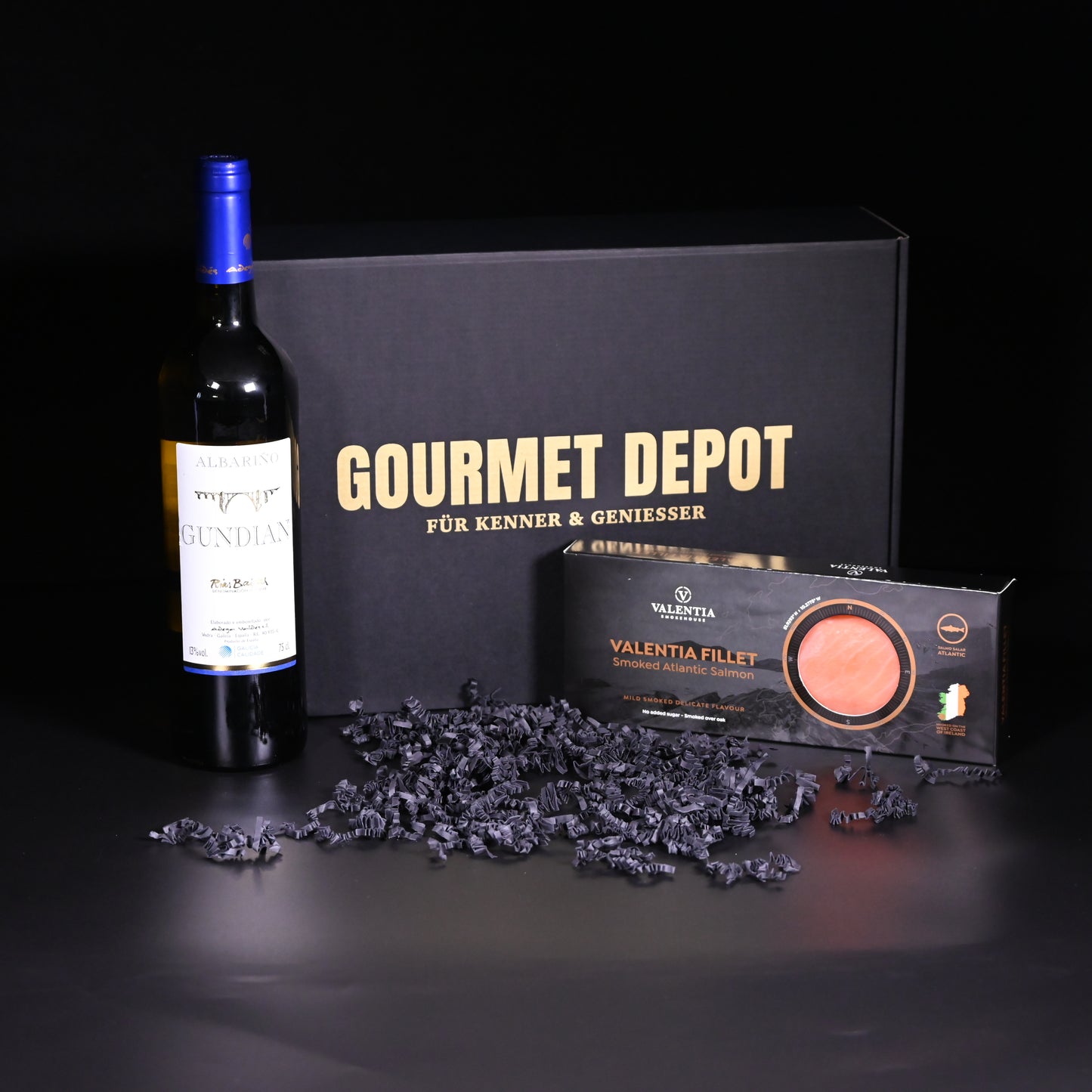 Geschenkset - Albariño Gundián | Valentia Lachsrückenfilet 250 g