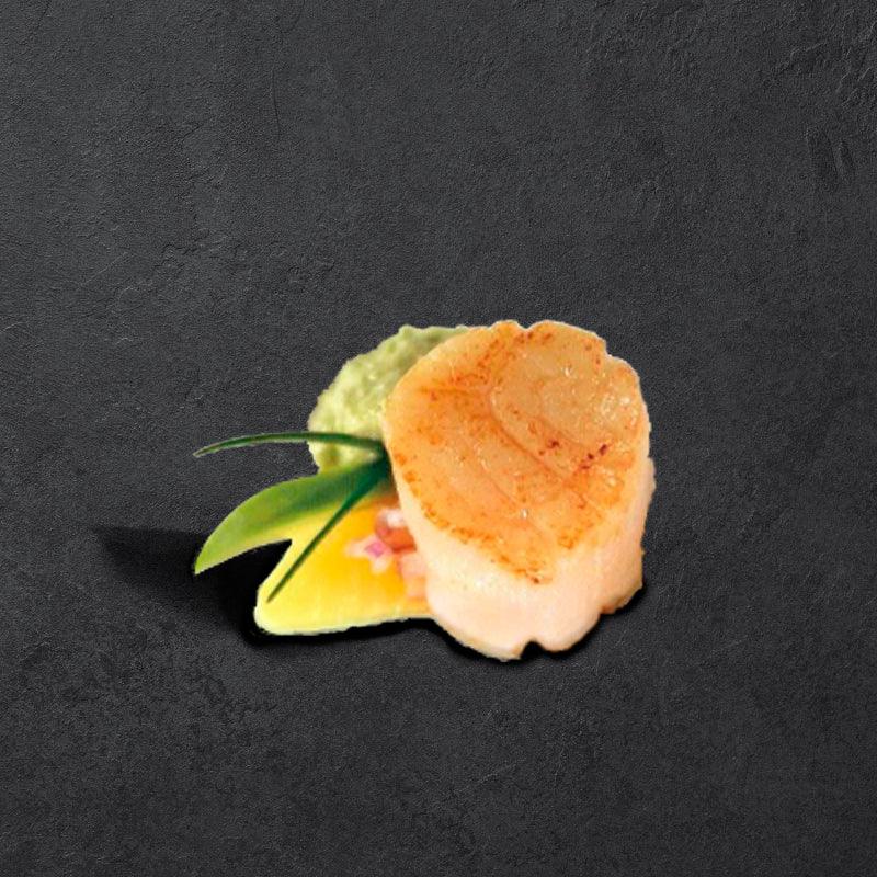 Sea Scallops ("Jakobsmuscheln") | geschält | roh | Kaliber 20/30 | Beutel à 1kg - Gourmet Depot AG