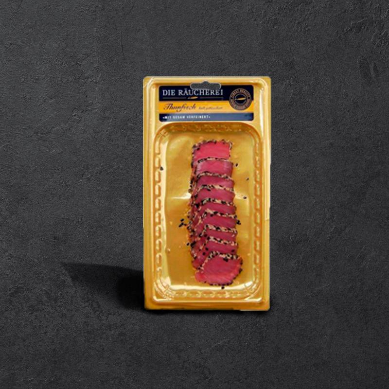 Thunfisch | Sesam | geräuchert | portioniert | Wild | 80 g | - Gourmet Depot AG