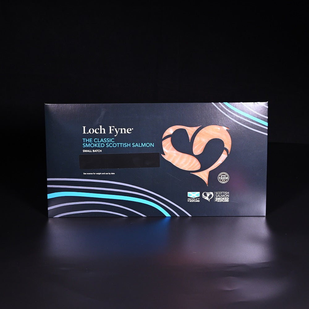 Loch Fyne Rauchlachs | Gourmetpackung | lange Tranchen | Zucht | 500g