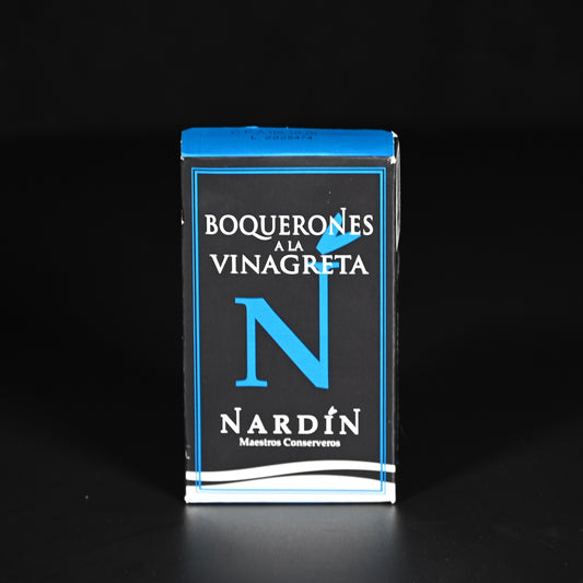 EINFÜHRUNGSPREIS Boquerones mariniet, ohne Kopf, ohne Schwanz | 100/75 g | in Olivenöl