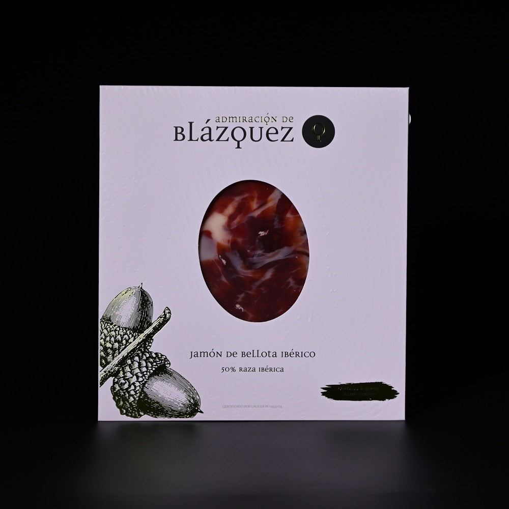 Blázquez «Admiración»| Jamón Ibérico Bellota | Pata Negra | Rohschinken | handgeschnitten | ES | 80 g