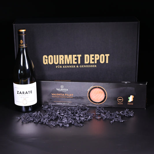 Geschenkset - Zárate Albariño | Valentia Lachsrückenfilet 500 g