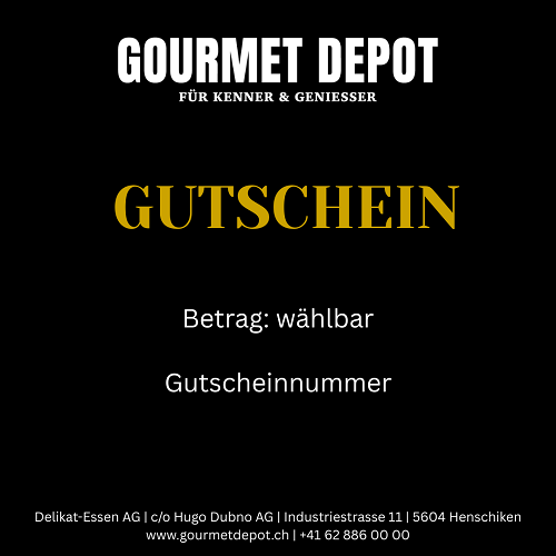 Gourmet Depot Geschenkgutschein - das perfekte Genuss-Geschenk